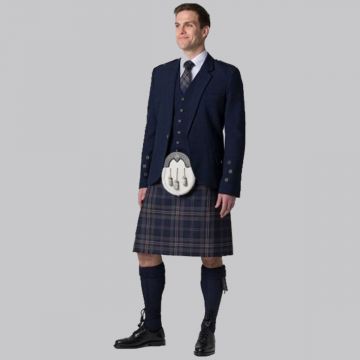 Arran Mist Tartan With Tweed Jacket Outfit