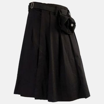 Black Pistol Kilt - Short Kilt Fabric