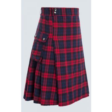 Brown Modern Utility Tartan kilt