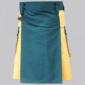 Green & Yellow Hybrid kilt