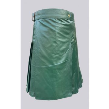 Green Leather Kilt