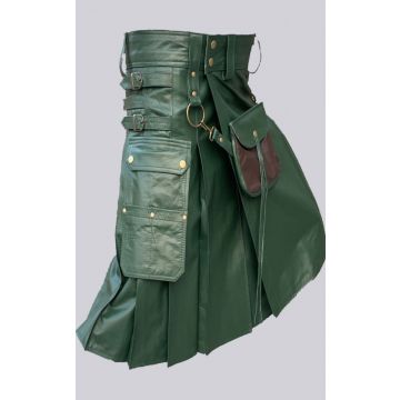 Leather utility shop kilt