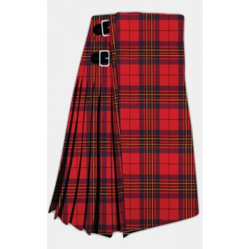 Leslie Red Modern Tartan Kilt