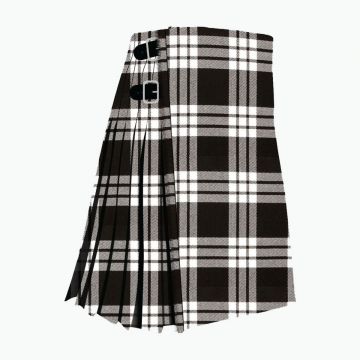 MacFarlane Black & White Ancient Tartan Kilt