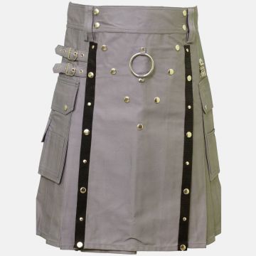 Modern Grey Utility Kilt