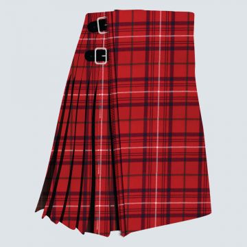 Rose Red Modern Tartan Kilt