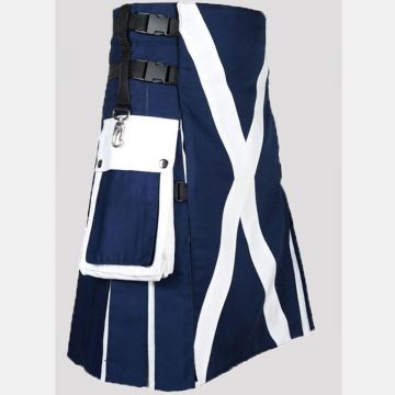 Scottish Flag Design Interchangeable Utility Kilt