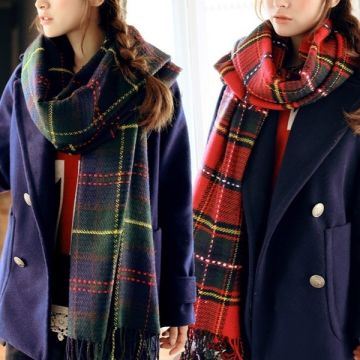 Acrylic Wool Tartan Scarves