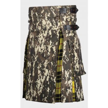 Camo Hybrid Kilt For Men