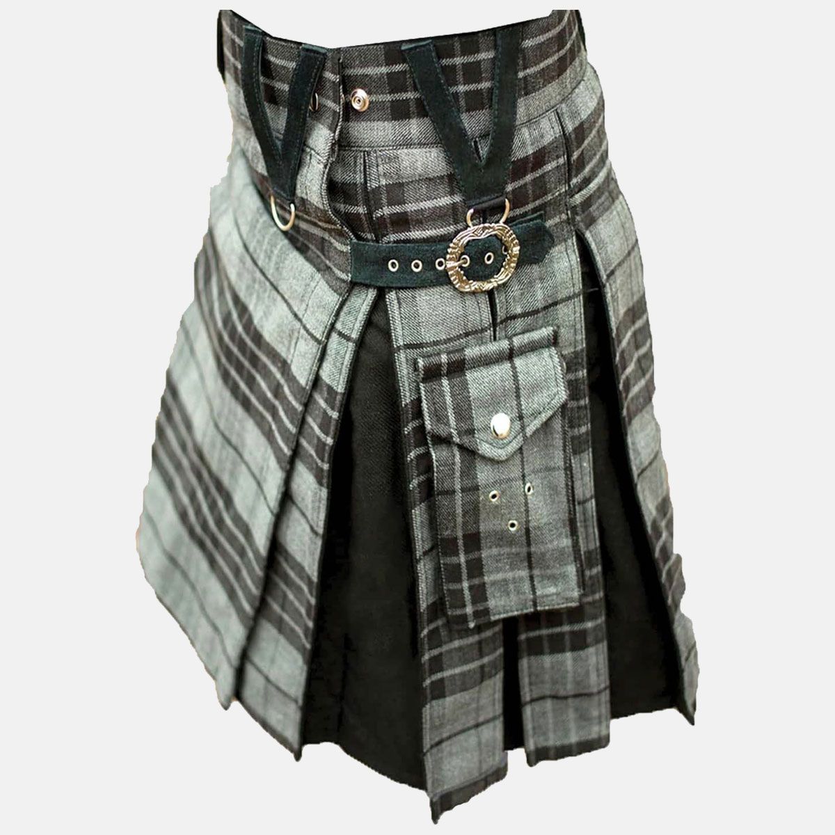 Royal Stewart Tartan Utility Kilt, Hand-made Kilt with flap Pockets