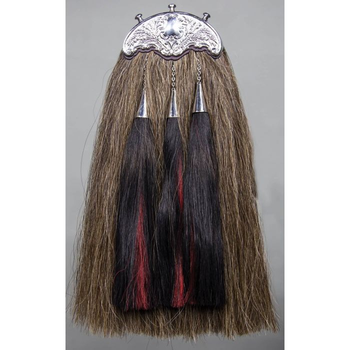 Dress Original Long Horse Hair Sporran With 5 Tassels