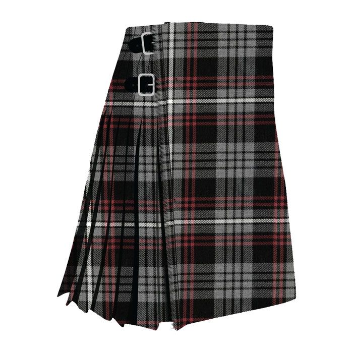 Clan Auld Lang Syne Grey Modern Tartan Kilt 