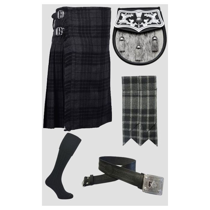 Grey Watch Tartan Kilts Package