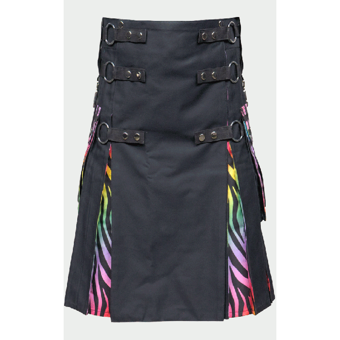 New Rainbow Tiger Striped Kilt