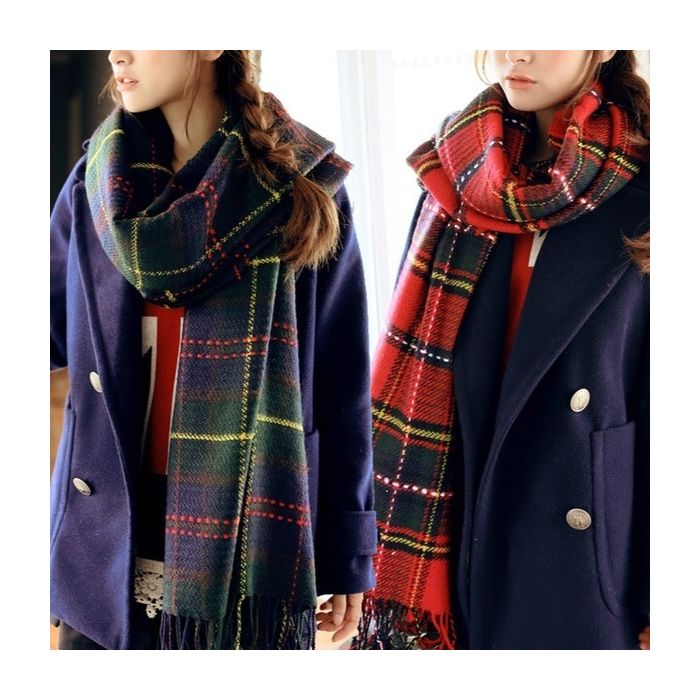 Acrylic Wool Tartan Scarves